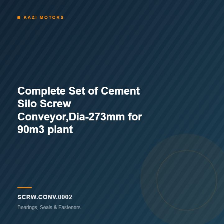 Complete Set of Cement Silo Screw Conveyor,Dia-273mm for 90m3 plant