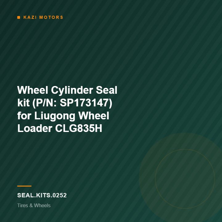 Wheel Cylinder Seal kit (P/N: SP173147) for Liugong Wheel Loader CLG835H