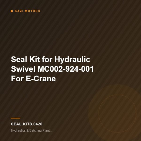 Seal Kit for Hydraulic Swivel MC002-924-001 For E-Crane
