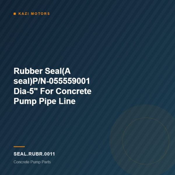 Rubber Seal(A seal)P/N-055559001 Dia-5″ For Concrete Pump Pipe Line