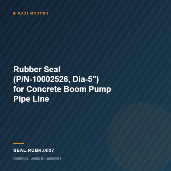 Rubber Seal (P/N-10002526, Dia-5″) for Concrete Boom Pump Pipe Line