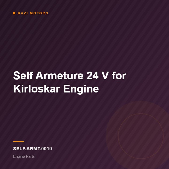 Self Armeture 24 V for Kirloskar Engine