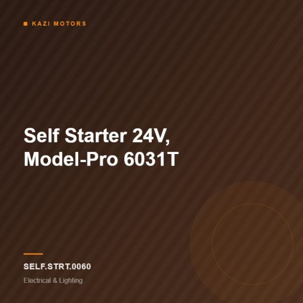 Self Starter 24V, Model-Pro 6031T