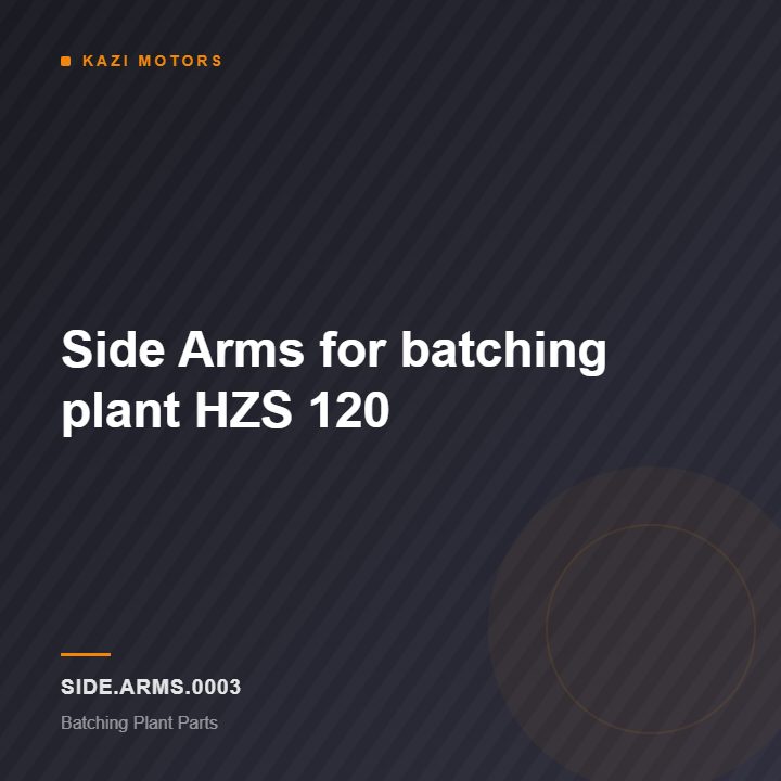 Side  Arms for batching plant HZS 120