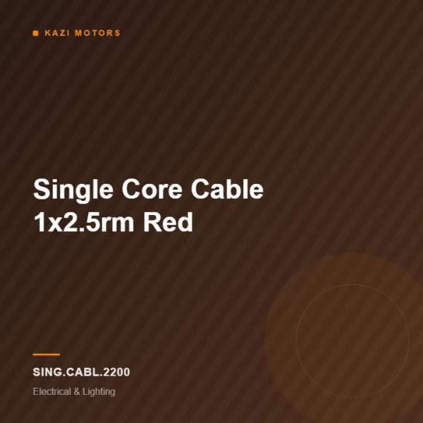 Single Core Cable 1×2.5rm Red