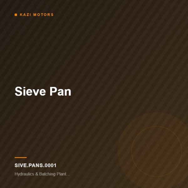 Sieve Pan
