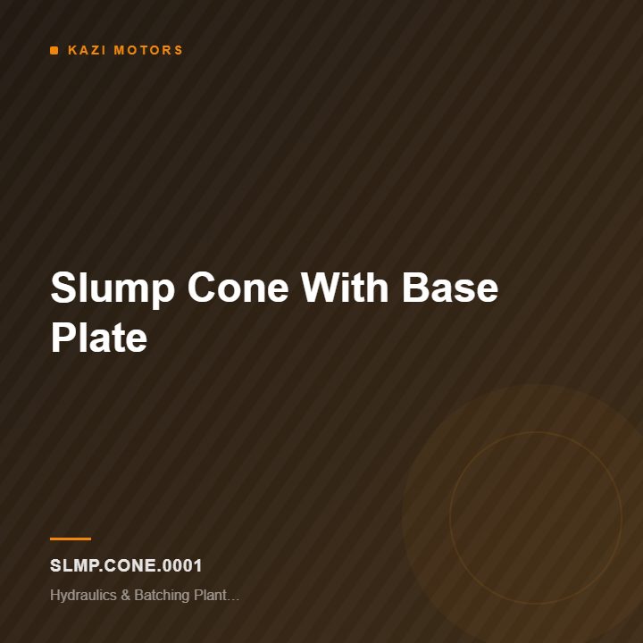 Slump Cone With Base Plate