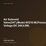 Air Solenoid Valve(3/4″),Model:4V210-08,Pressure:0.15-0.8MPa,Coil Voltage:DC 24V,4.8W,