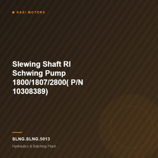 Slewing Shaft Rl Schwing Pump 1800/1807/2800( P/N 10308389)