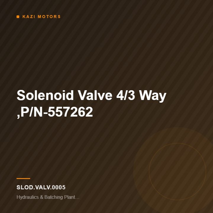 Solenoid Valve 4/3 Way ,P/N-557262