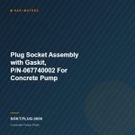 Plug Socket Assembly with Gaskit, P/N-067740002 For Concrete Pump
