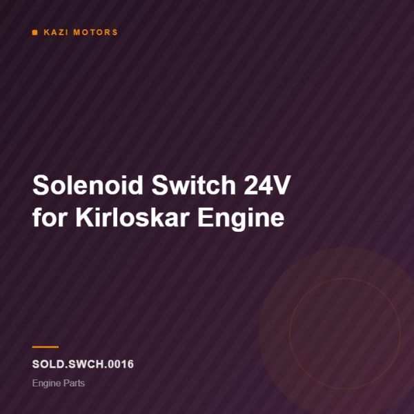 Solenoid Switch 24V for Kirloskar Engine