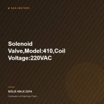 Solenoid Valve,Model:410,Coil Voltage:220VAC