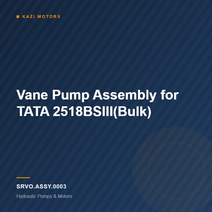 Vane Pump Assembly for TATA 2518BSIII(Bulk)