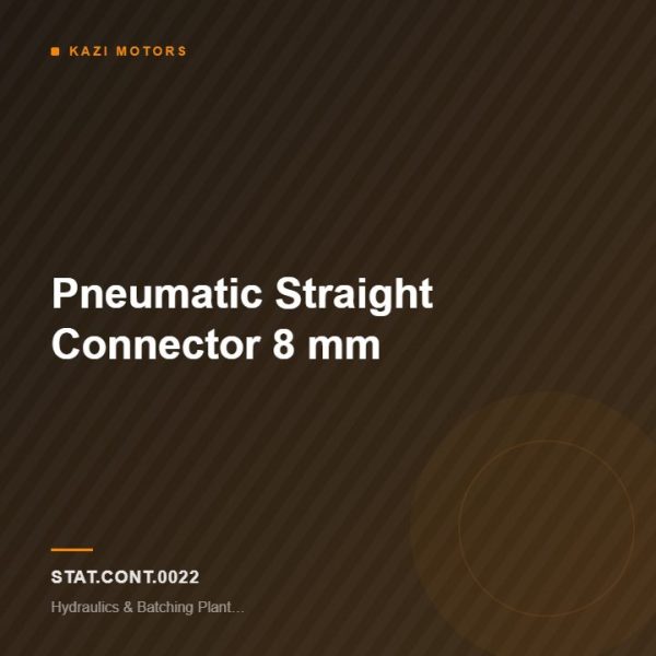 Pneumatic Straight Connector 8 mm