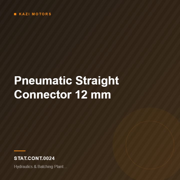 Pneumatic Straight Connector 12 mm