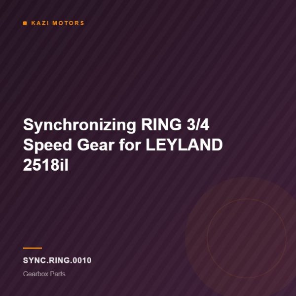 Synchronizing RING 3/4 Speed Gear for LEYLAND 2518il