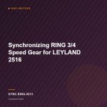 Synchronizing RING 3/4 Speed Gear for LEYLAND 2516