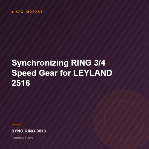 Synchronizing RING 3/4 Speed Gear for LEYLAND 2516