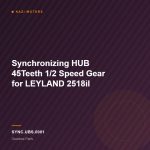 Synchronizing HUB 45Teeth 1/2 Speed Gear for LEYLAND 2518il