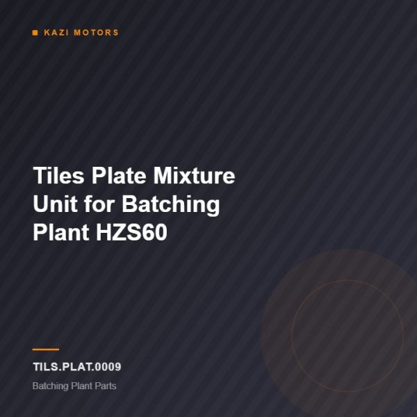 Tiles Plate Mixture Unit for Batching Plant HZS60