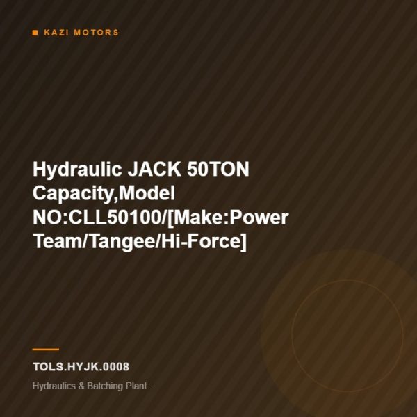 Hydraulic JACK 50TON Capacity,Model NO:CLL50100/[Make:Power Team/Tangee/Hi-Force]