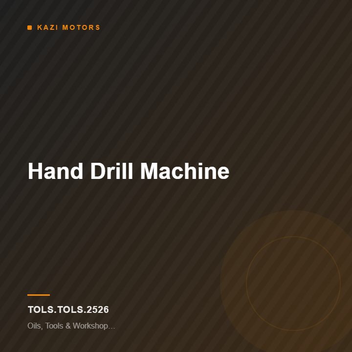 Hand Drill Machine