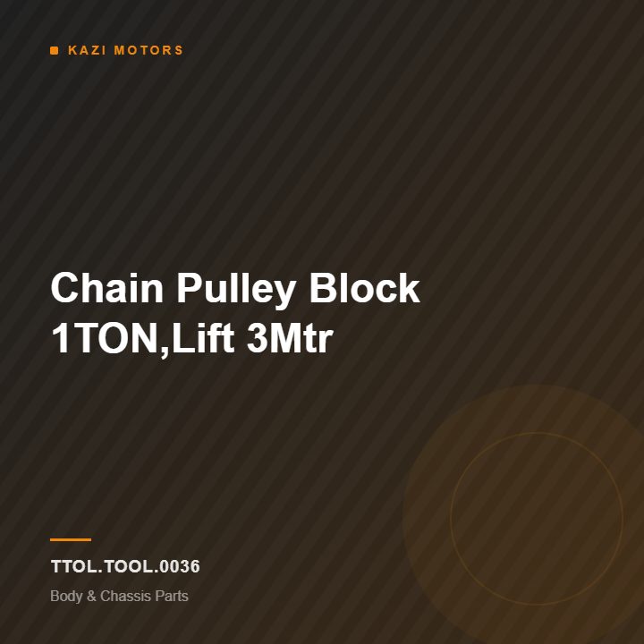 Chain Pulley Block 1TON,Lift 3Mtr