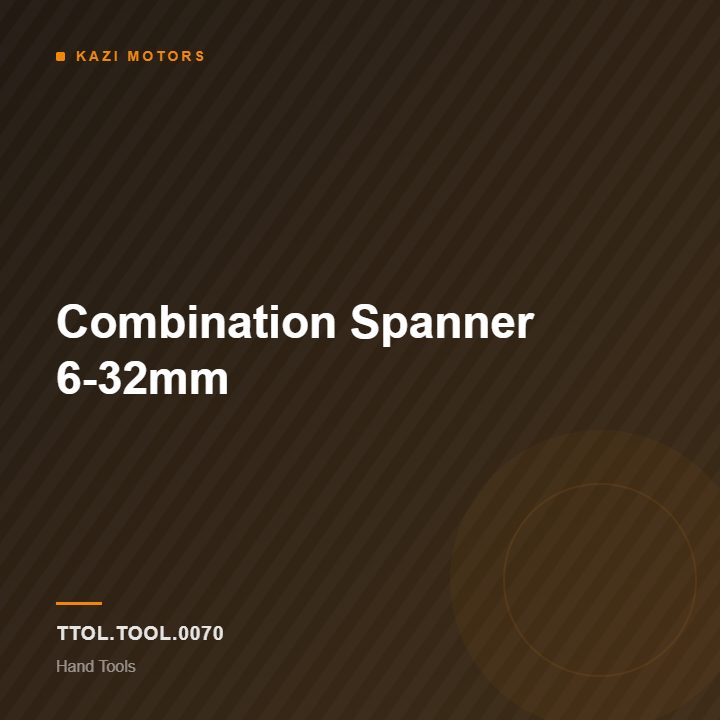 Combination Spanner 6-32mm