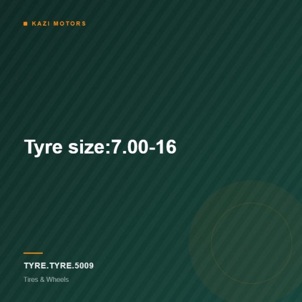 Tyre size:7.00-16