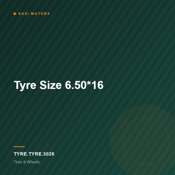 Tyre Size 6.50*16