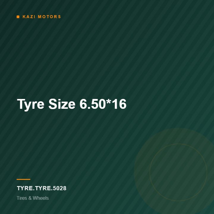 Tyre Size 6.50*16