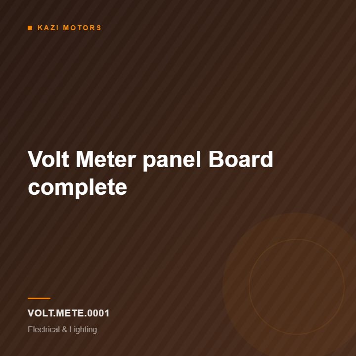 Volt Meter panel Board complete