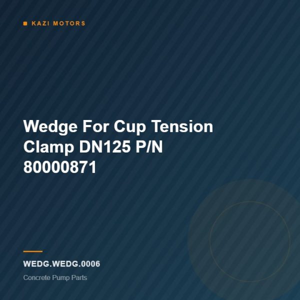 Wedge For Cup Tension Clamp DN125 P/N 80000871