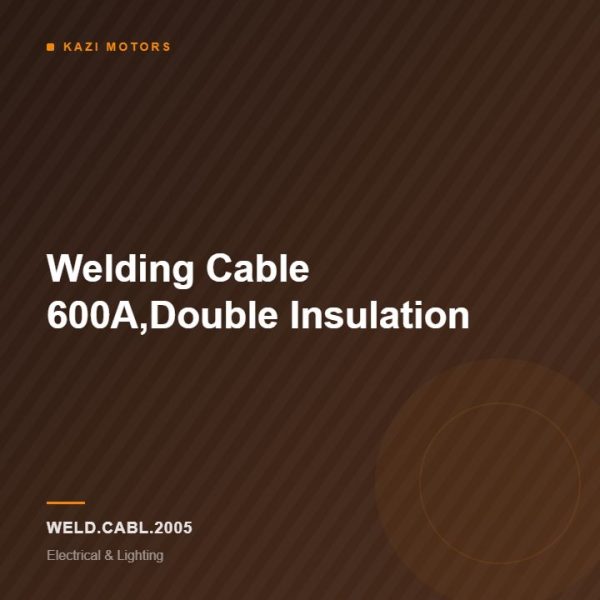 Welding Cable 600A,Double Insulation