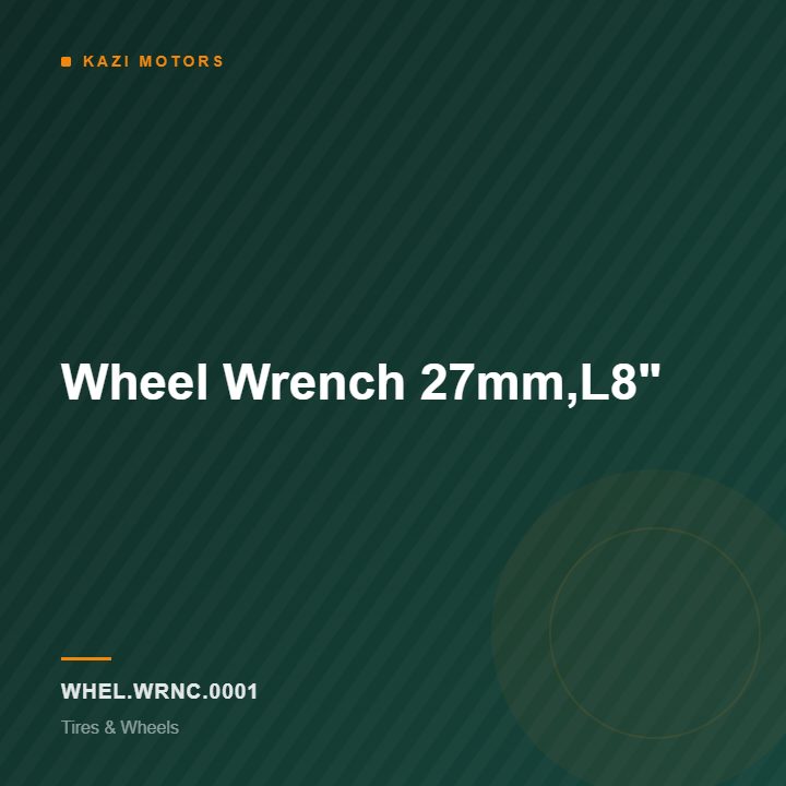 Wheel Wrench 27mm,L8″