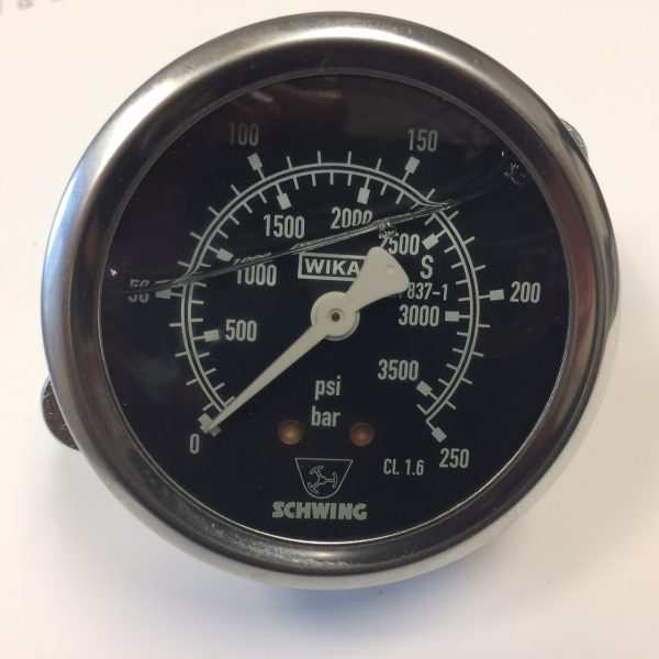 Hydraulic Pressure Gauge (Pressure Range 0-250 bar) for Concrete Pump