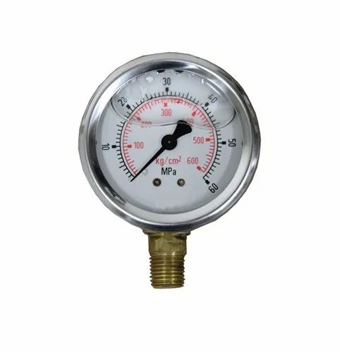 Hydraulic Pressure Gauge ((Pressure Range 0-600 bar) for Concrete Pump