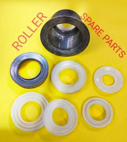 Conveyer Belt Roller,Size:OD-50mmxLength-143mm[Shaft Dia-20mmxLength-210mm]for Asphalt Plant