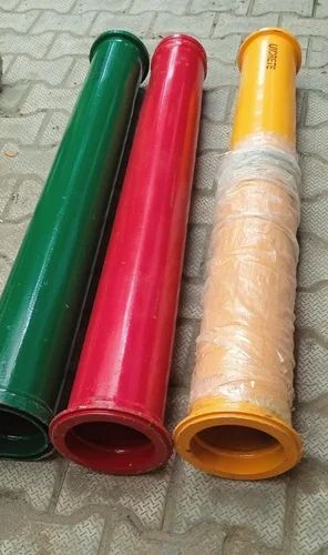 Ms Reducer Pipe With Collar Length-1.5Mtr Dia-5" Thicness-5mm For Ready Mix Concrete Pump